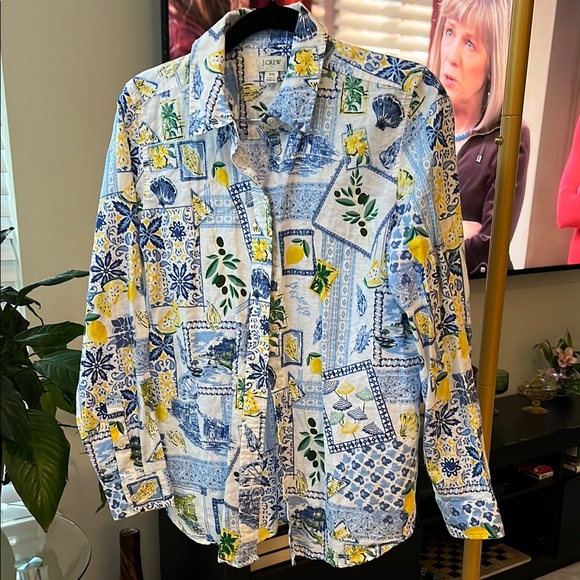 J Crew linen/cotton blend shirt size xs - Picture 1 of 7